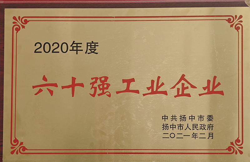 2020年度扬中市60强工业企业